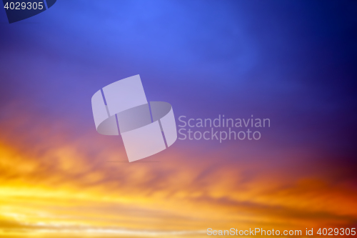 Image of sky during sunrise