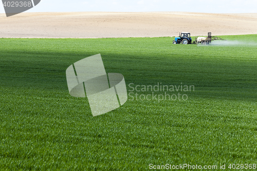 Image of tractor in the field