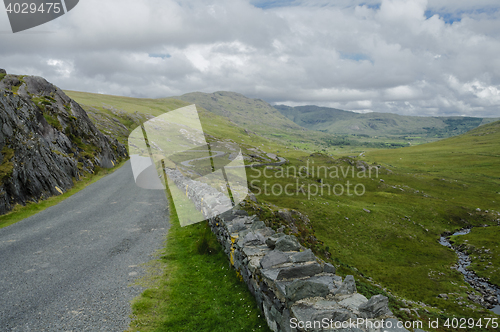 Image of Road leading to the Healy Pass, Ireland, Europe