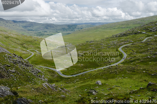 Image of Road leading to the Healy Pass, Ireland, Europe