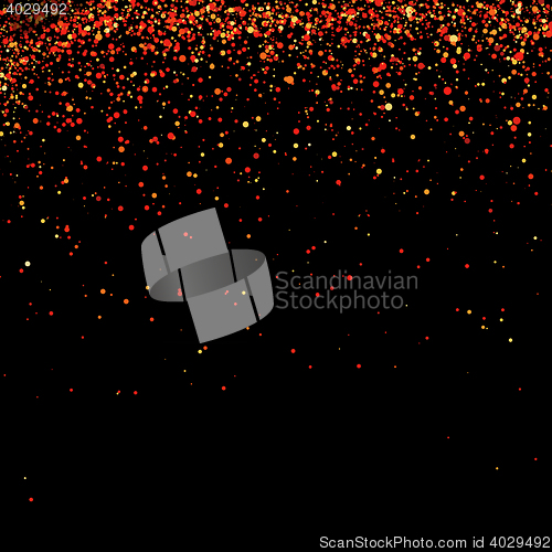 Image of Red Confetti Isolated