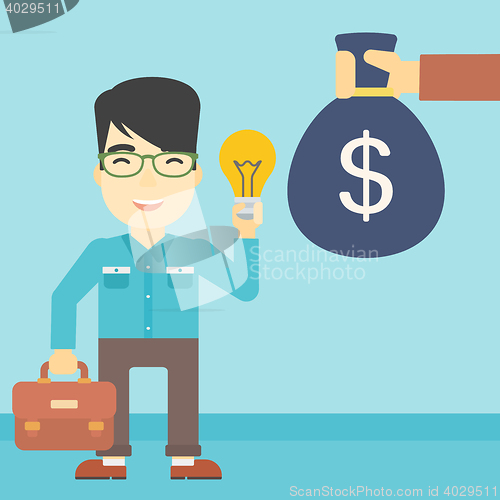 Image of Successful business idea vector illustration.