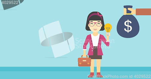 Image of Successful business idea vector illustration.