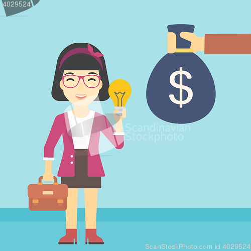 Image of Successful business idea vector illustration.