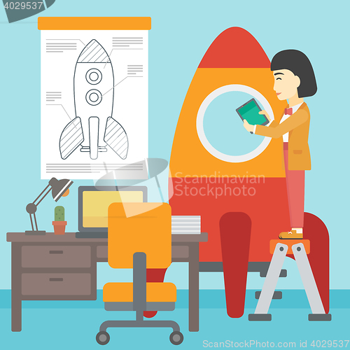 Image of Business start up vector illustration.