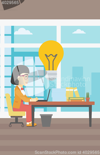 Image of Successful business idea vector illustration.