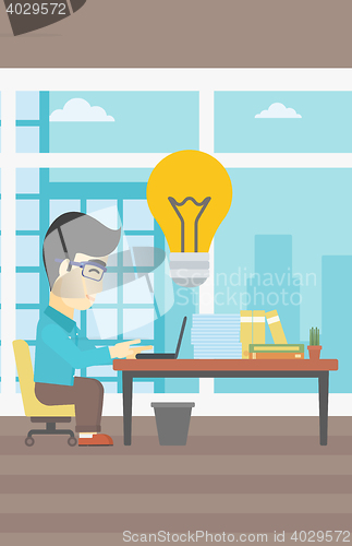 Image of Successful business idea vector illustration.