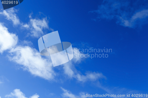 Image of clouds in the sky