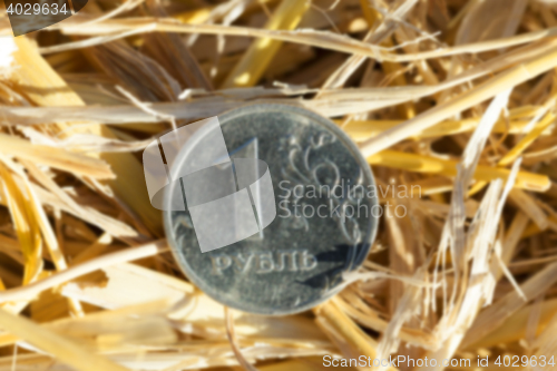 Image of coin in the straw