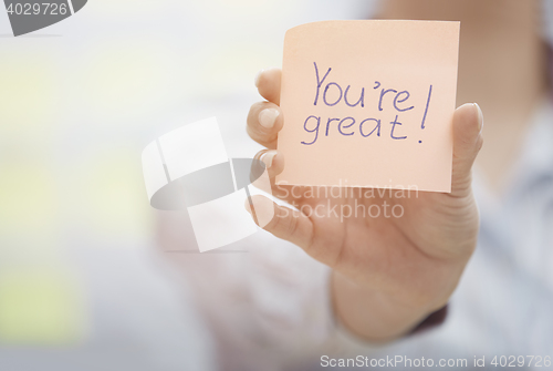 Image of You are great