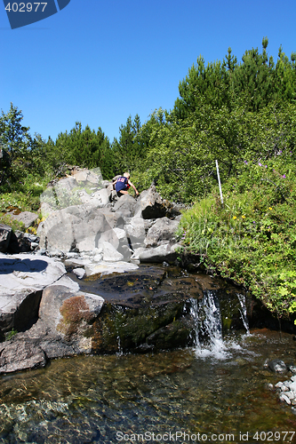 Image of climbing the mountain