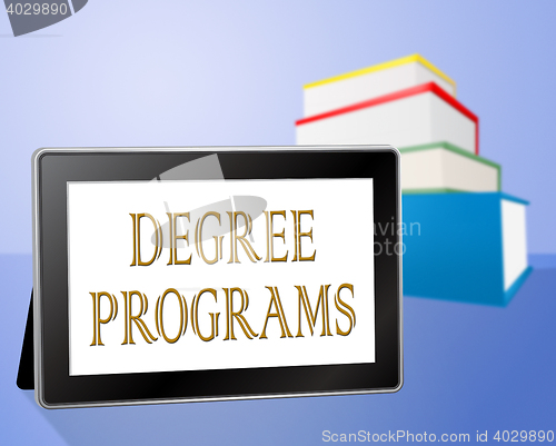 Image of Degree Programs Represents Books Bachelor\'s And Internet