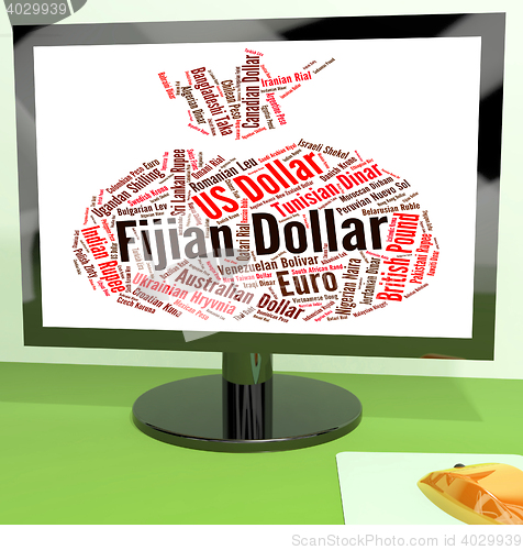 Image of Fijian Dollar Indicates Foreign Exchange And Broker