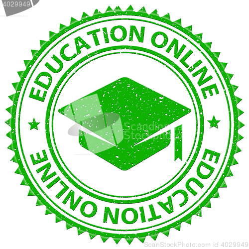 Image of Education Online Shows Web Site And Educated