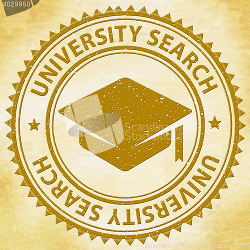 Image of University Search Represents Educational Establishment And Academy