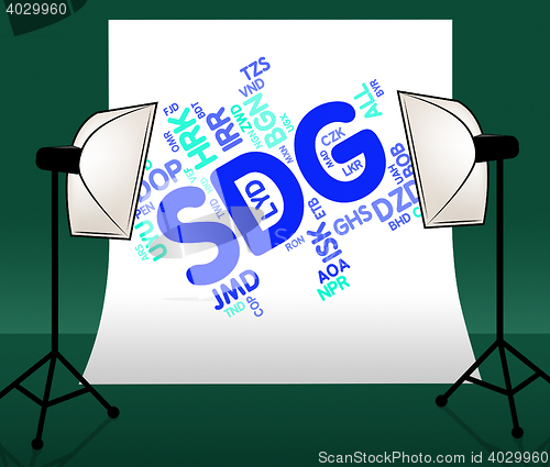 Image of Sdg Currency Shows Exchange Rate And Forex