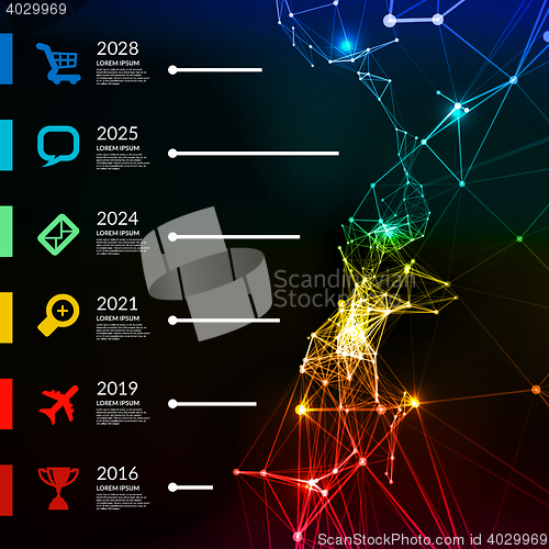 Image of Timeline infographic vector illustration