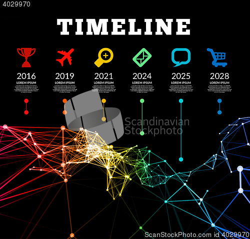 Image of Timeline infographic vector illustration