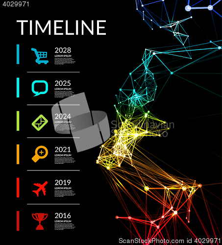 Image of Timeline infographic vector illustration