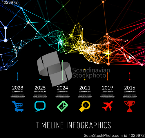 Image of Timeline infographic vector illustration