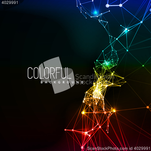 Image of Abstract network connection background