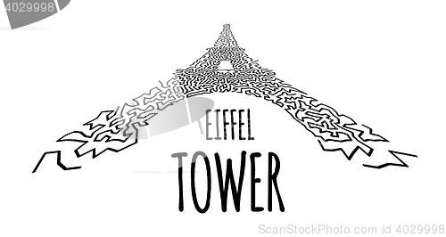 Image of Eiffel Tower vector