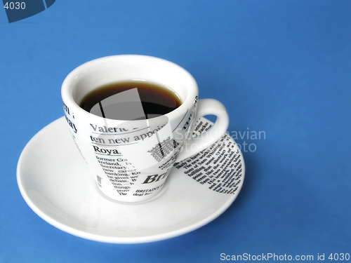 Image of Coffee on Blue