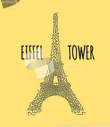 Image of Eiffel Tower vector