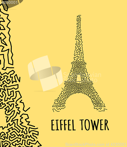 Image of Eiffel Tower vector