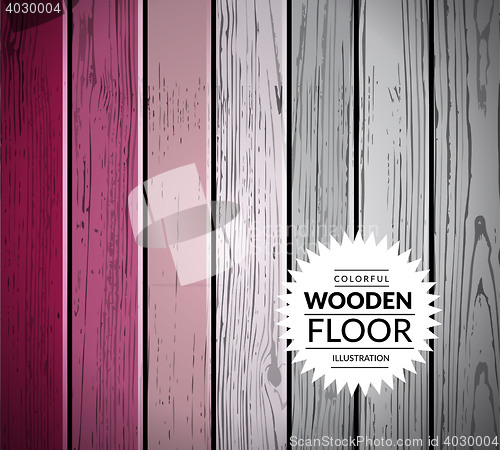 Image of Colorful wooden vector background
