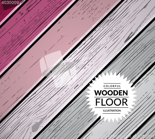 Image of Colorful wooden vector background