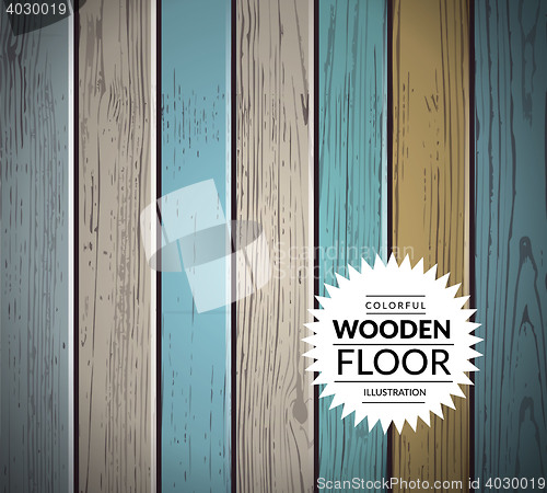 Image of Colorful wooden vector background