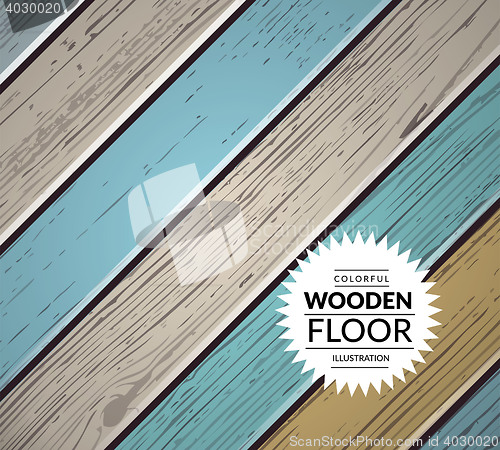 Image of Colorful wooden vector background