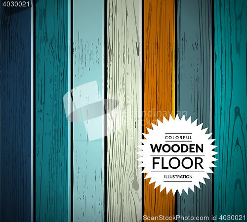 Image of Colorful wooden vector background