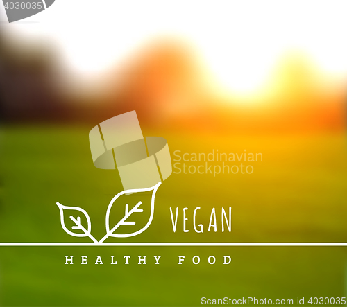 Image of Vector concept of natural vegetarian health food
