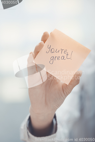 Image of You are great