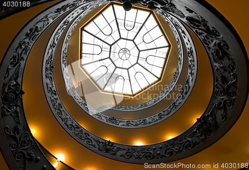 Image of Round Vatican steps