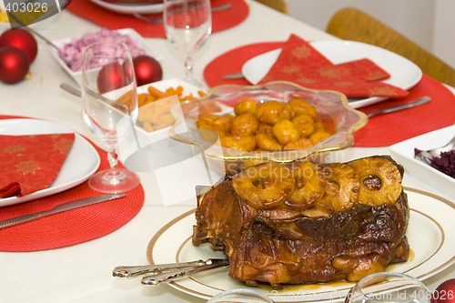 Image of christmas dinner