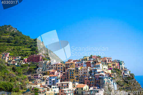 Image of Manarola in Cinque Terre, Italy - July 2016 - The most eye-catch