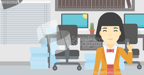 Image of Businesswoman having business idea.