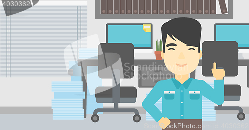 Image of Businessman having business idea.