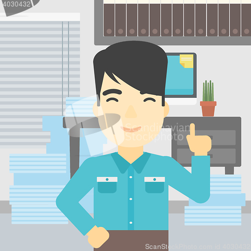 Image of Businessman having business idea.