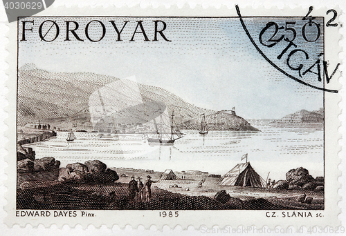 Image of Torshavn Harbor Stamp