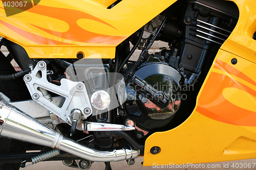 Image of motorcycle engine