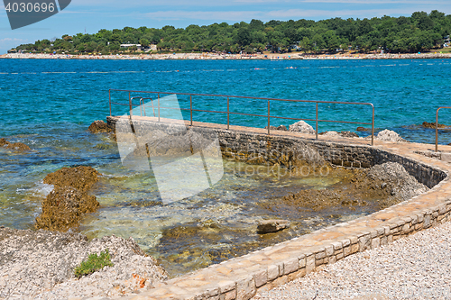 Image of Rocky beach in Istria, Croatia