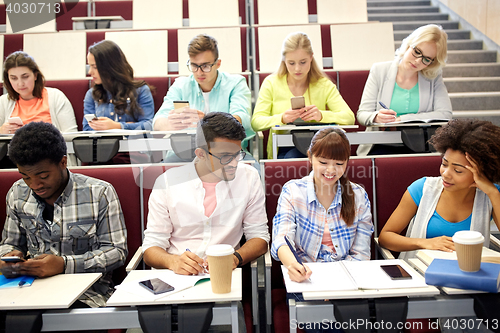 Image of group of international students at lecture