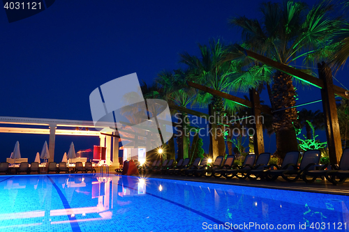 Image of Luxury hotel resort in the night