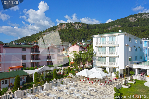 Image of Resort hotel and garden