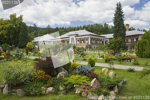 Image of Beautiful garden and nuns house