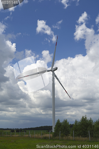 Image of Modern windmill, turbine